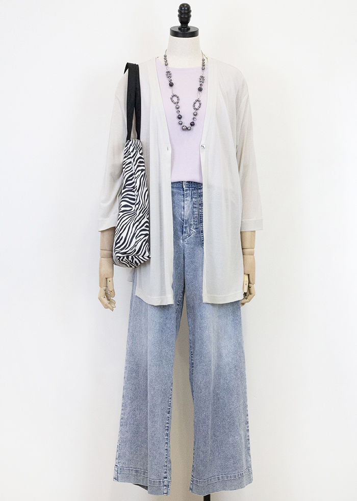 C`EST MOIJEU  簡約飄逸後剪接設計長版單釦外套