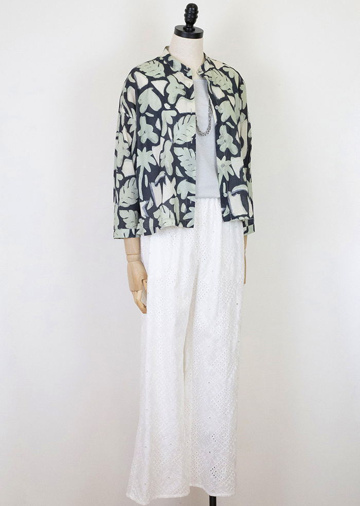 C`EST MOIJEU  時尚優雅塗鴉風圖案印花襯衫