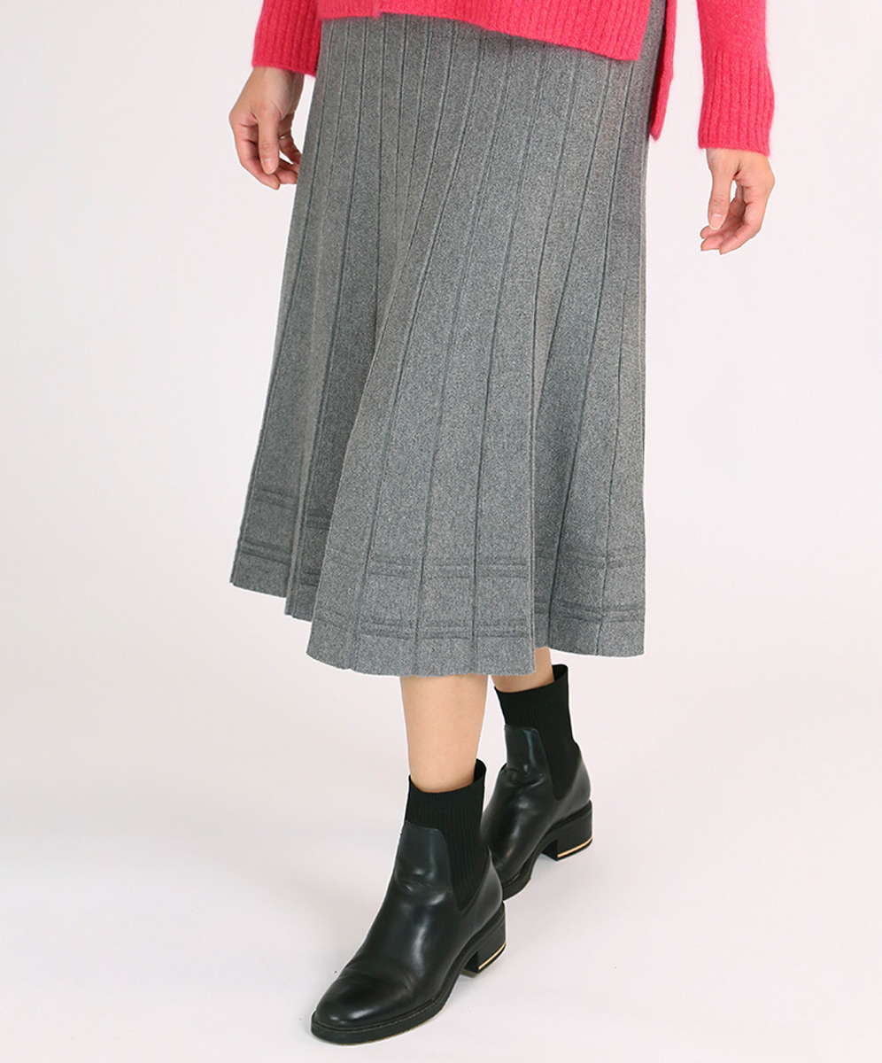 ARIES 氣質優雅百摺提花裙