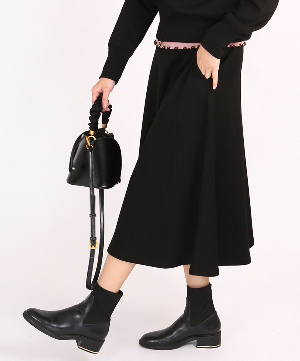 ARIES  簡約柔美休閒太空棉圓裙