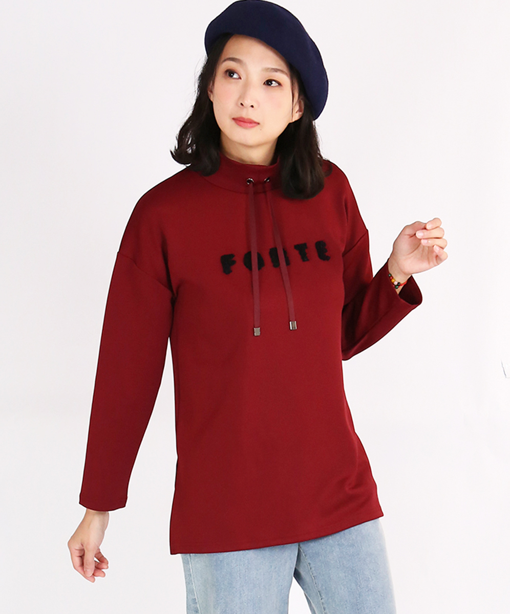 ARIES  簡約率性字母立體毛毛長版上衣