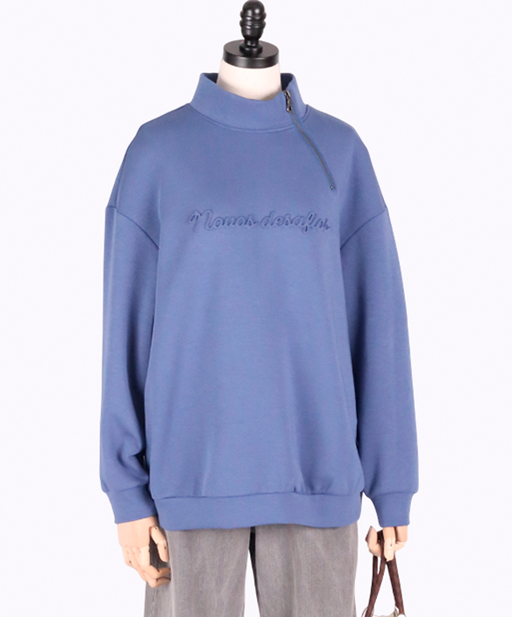 C`EST MOIJEU  簡約造型立體字母浮雕上衣