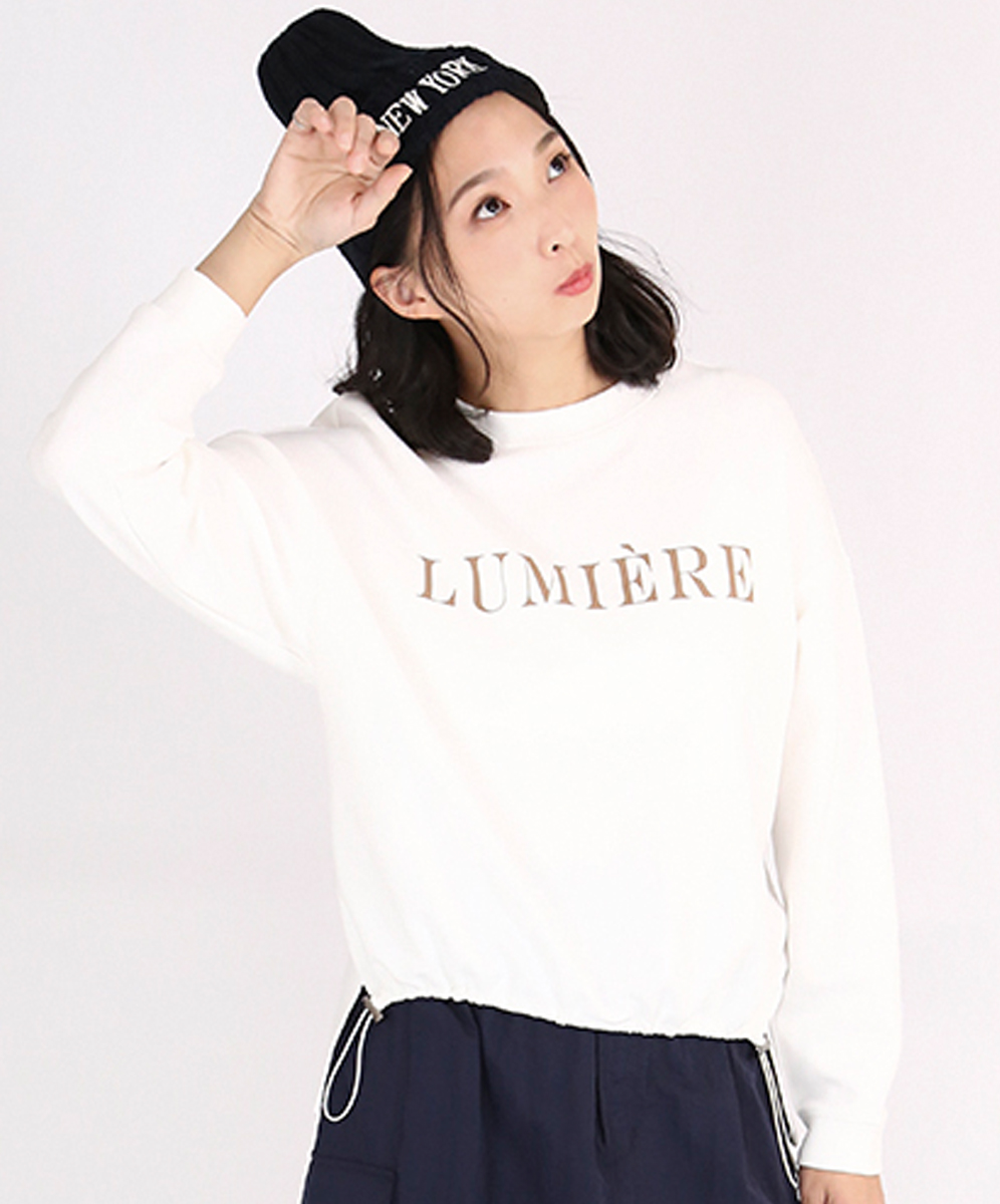 C`EST MOIJEU 簡約休閒字母圖案印花上衣