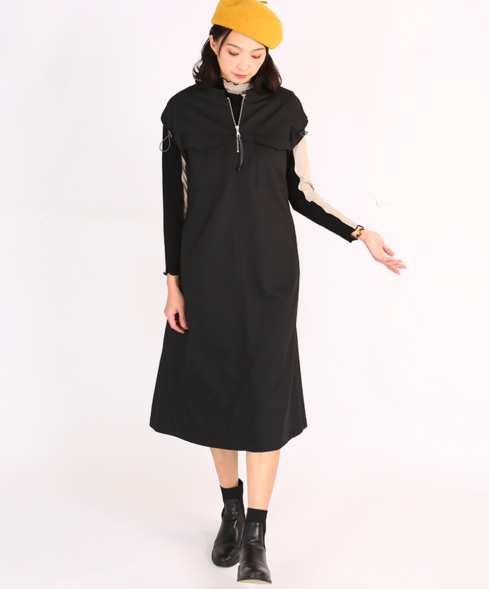 ARIES 率性俐落簡約無袖洋裝