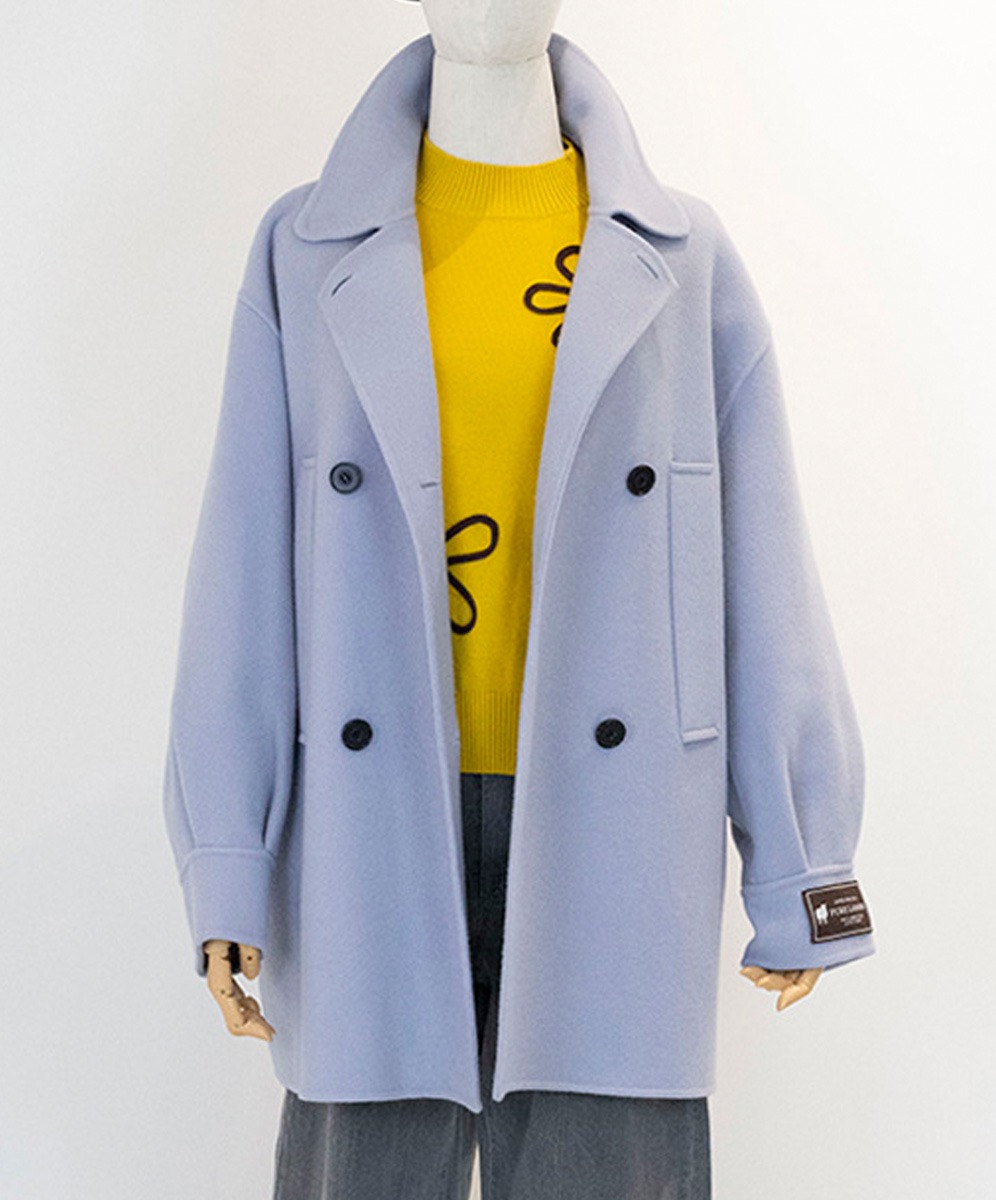 C`EST MOIJEU  簡約經典羔羊毛大衣