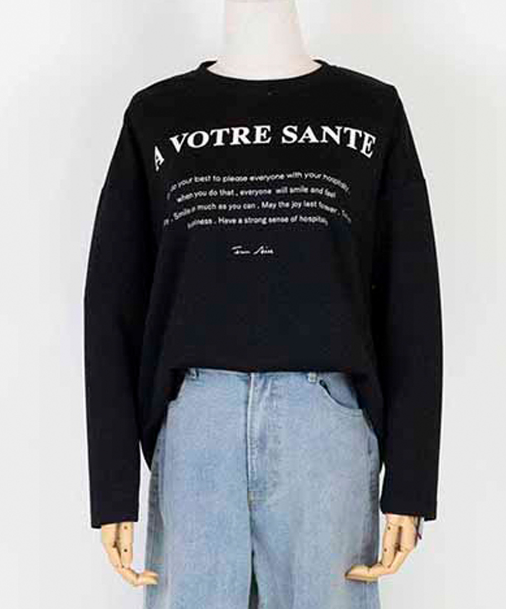 ARIES  休閒個性字母印花上衣