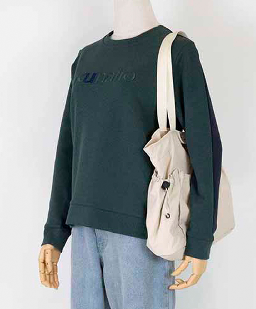 ARIES 個性休閒雙面跳色立體字母刺繡上衣