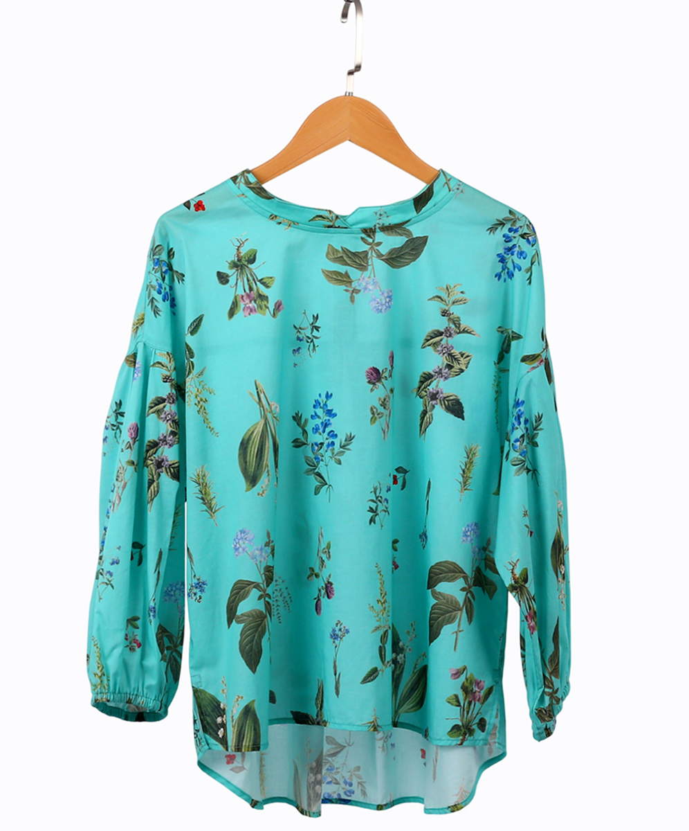 C`EST MOIJEU 清新優雅花卉印花上衣