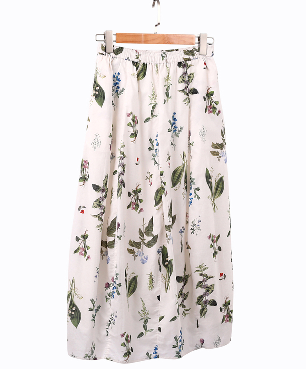 C`EST MOIJEU  甜美典雅花卉印花圖案裙